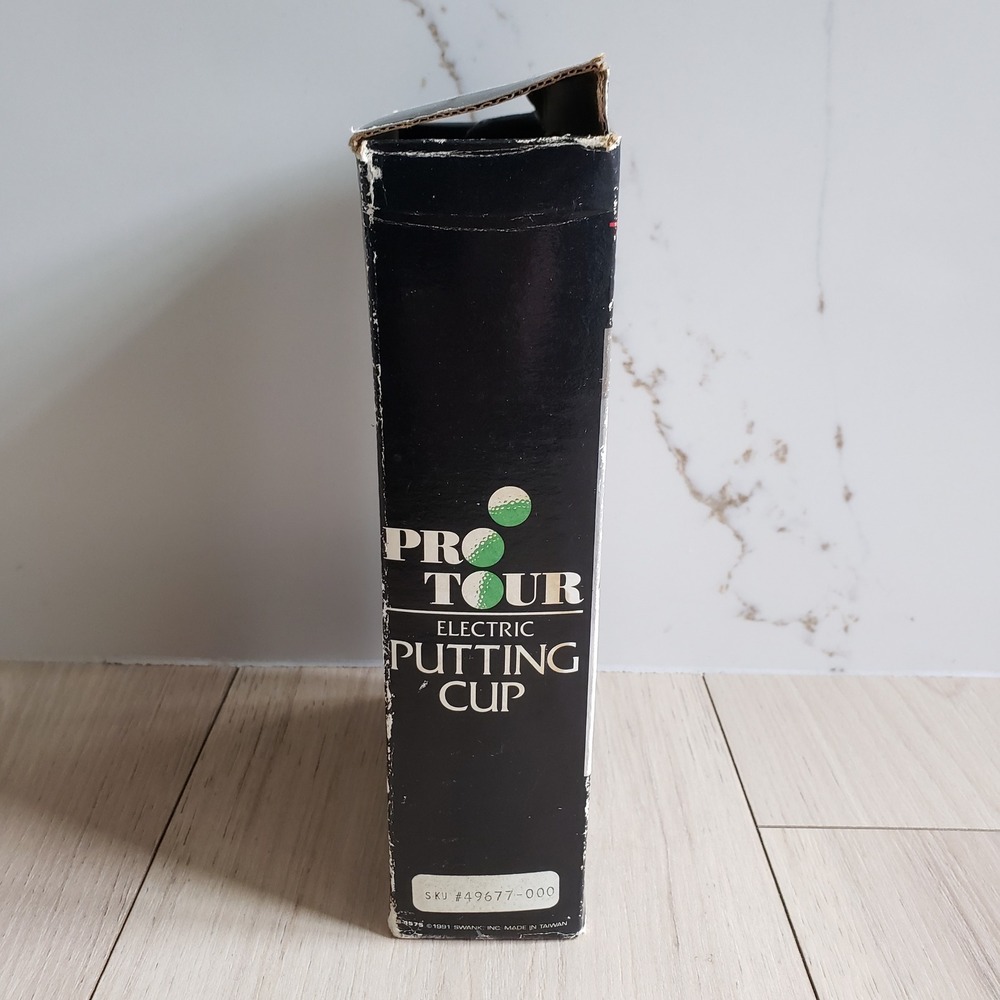 Swank Pro Tour Electric Putting Cup Unisex OS Black Vintage Golf Practice Toy - Picture 2 of 10
